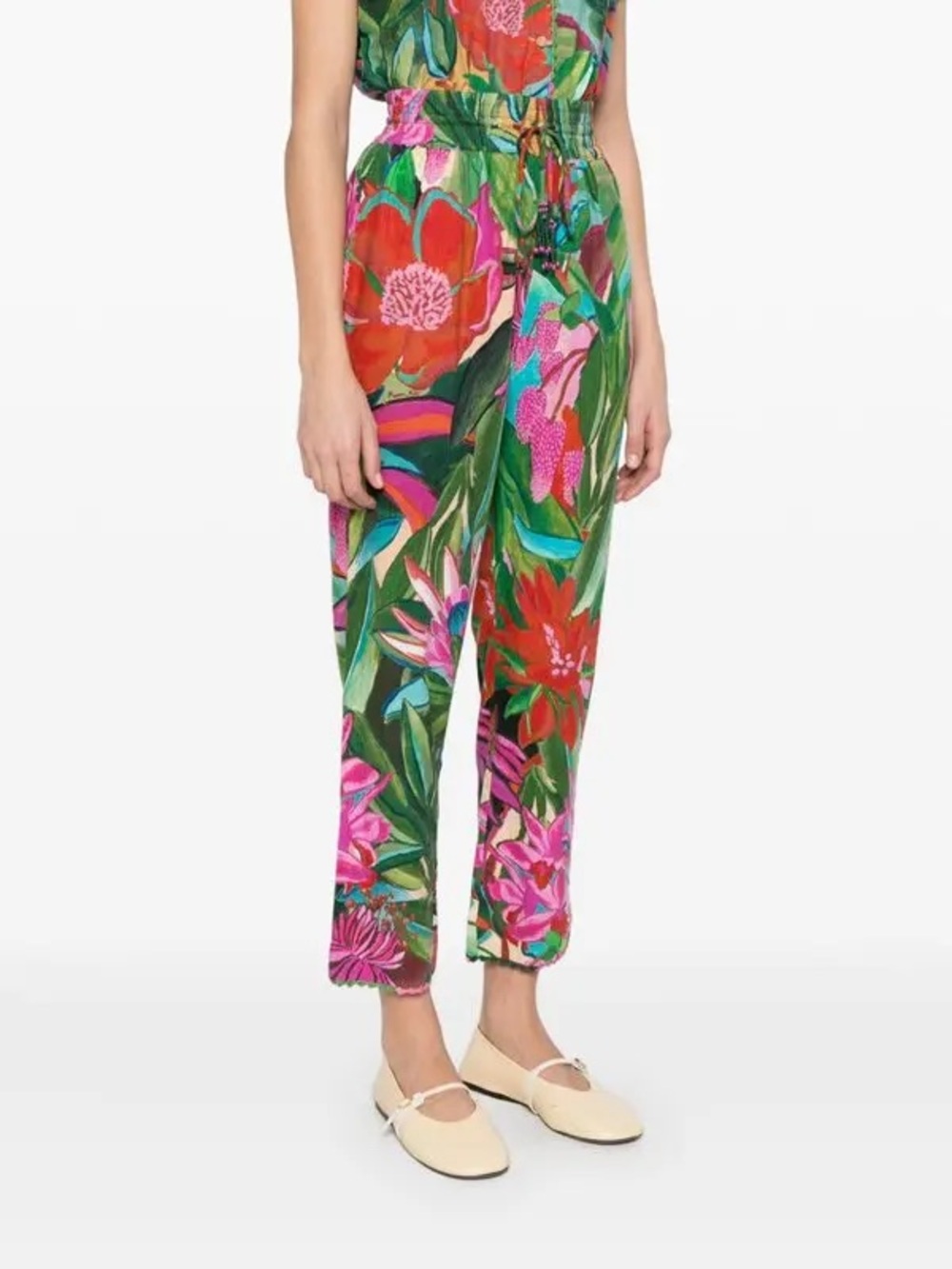 FARM RIO Jardín de Reve Floral-Print Pants XL NWOT - Picture 14 of 16